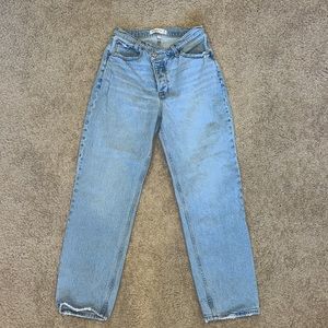 Abercrombie & Fitch curve love high rise dad jeans